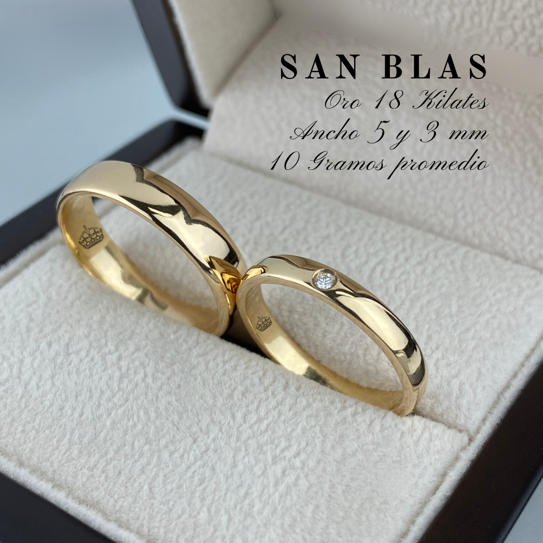 Anillo de matrimonio "San Blas"