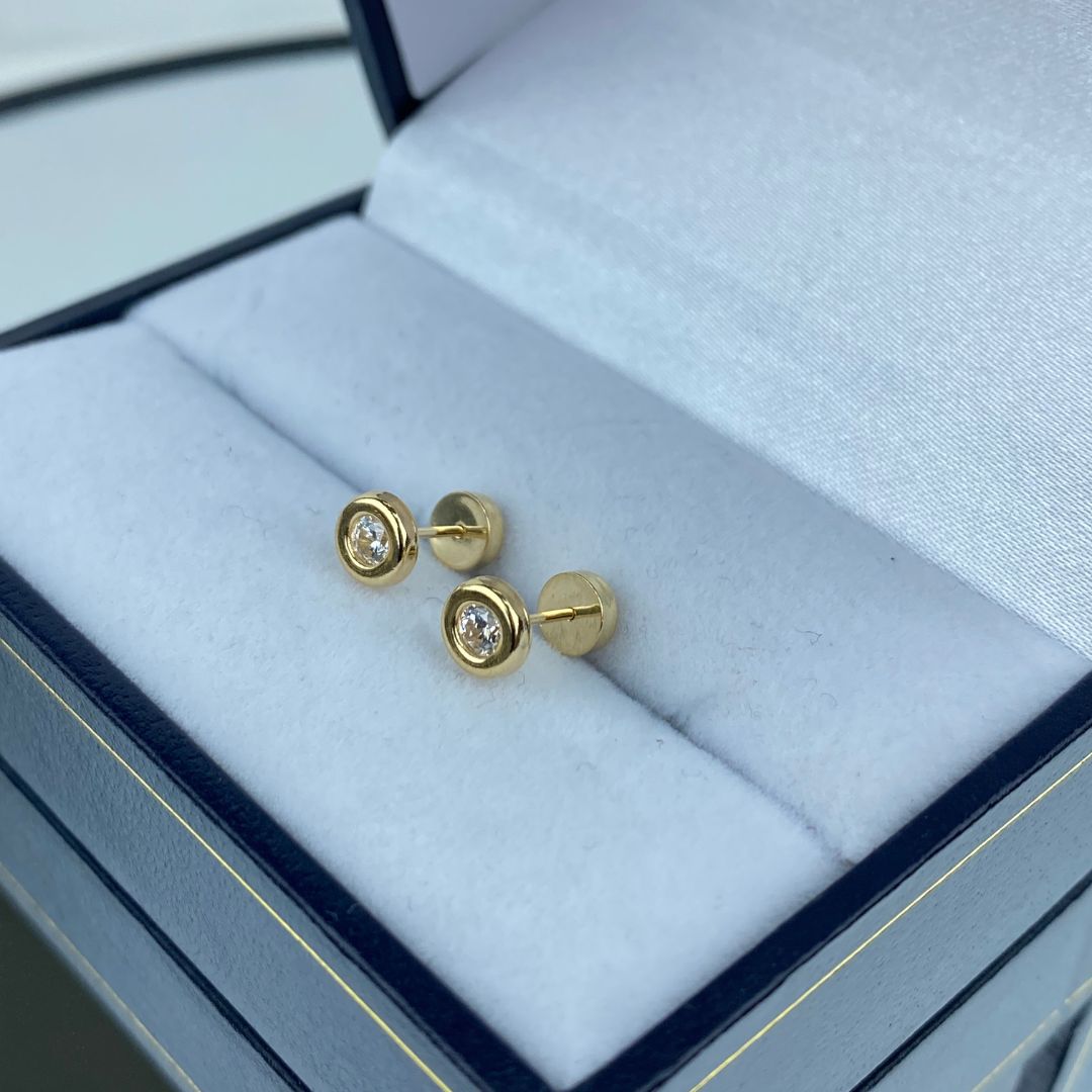 Aros Abridores Círculo - Oro 18 Kilates