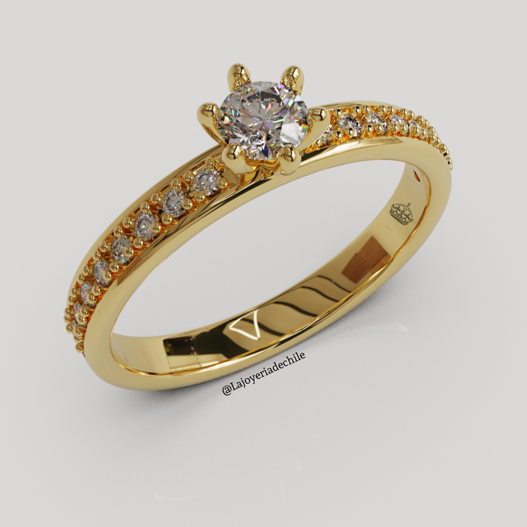 Anillo de compromiso "Pave Anastasia"