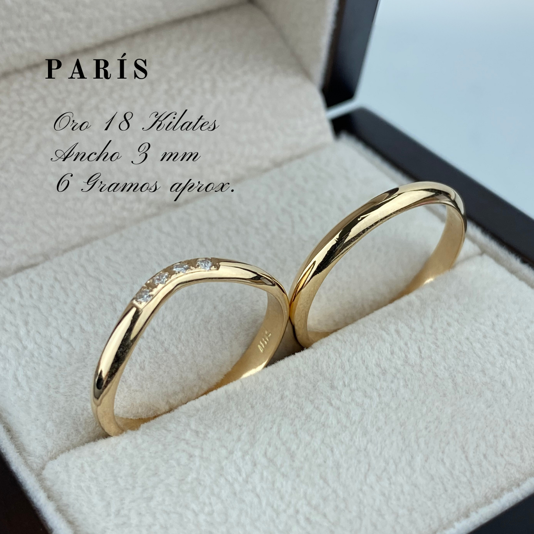 Anillo de matrimonio "París"