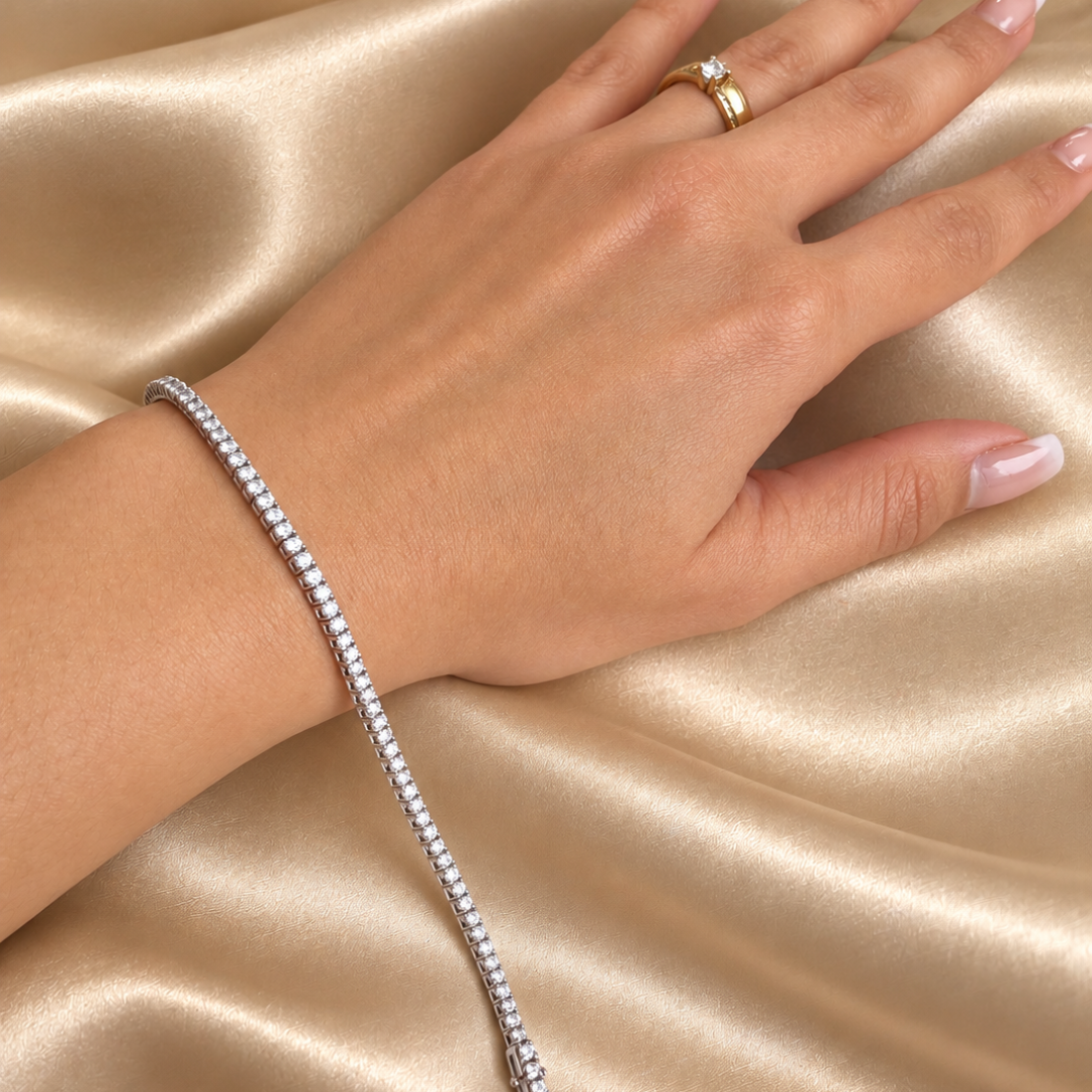 Pulsera Tennis ¨Diamantes¨