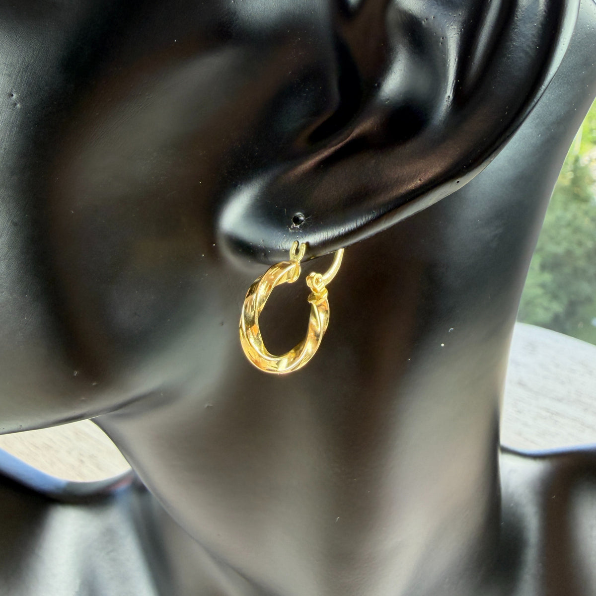 Aros Argolla Diseño Trenzado
