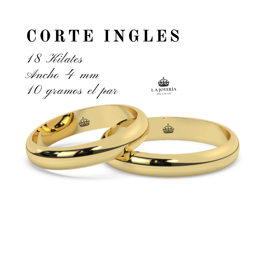 Anillo de matrimonio "Corte ingles - 4 mm"