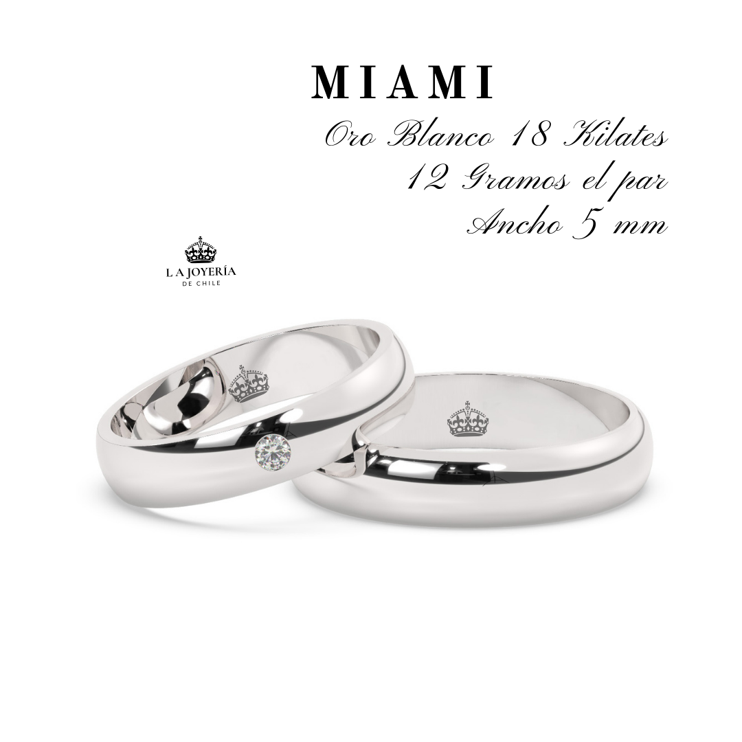 Anillo de matrimonio "Miami 12 Gramos"