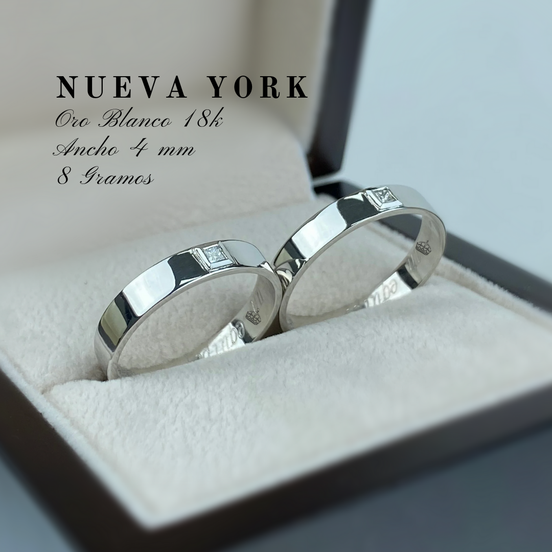 Anillo de matrimonio "New York"
