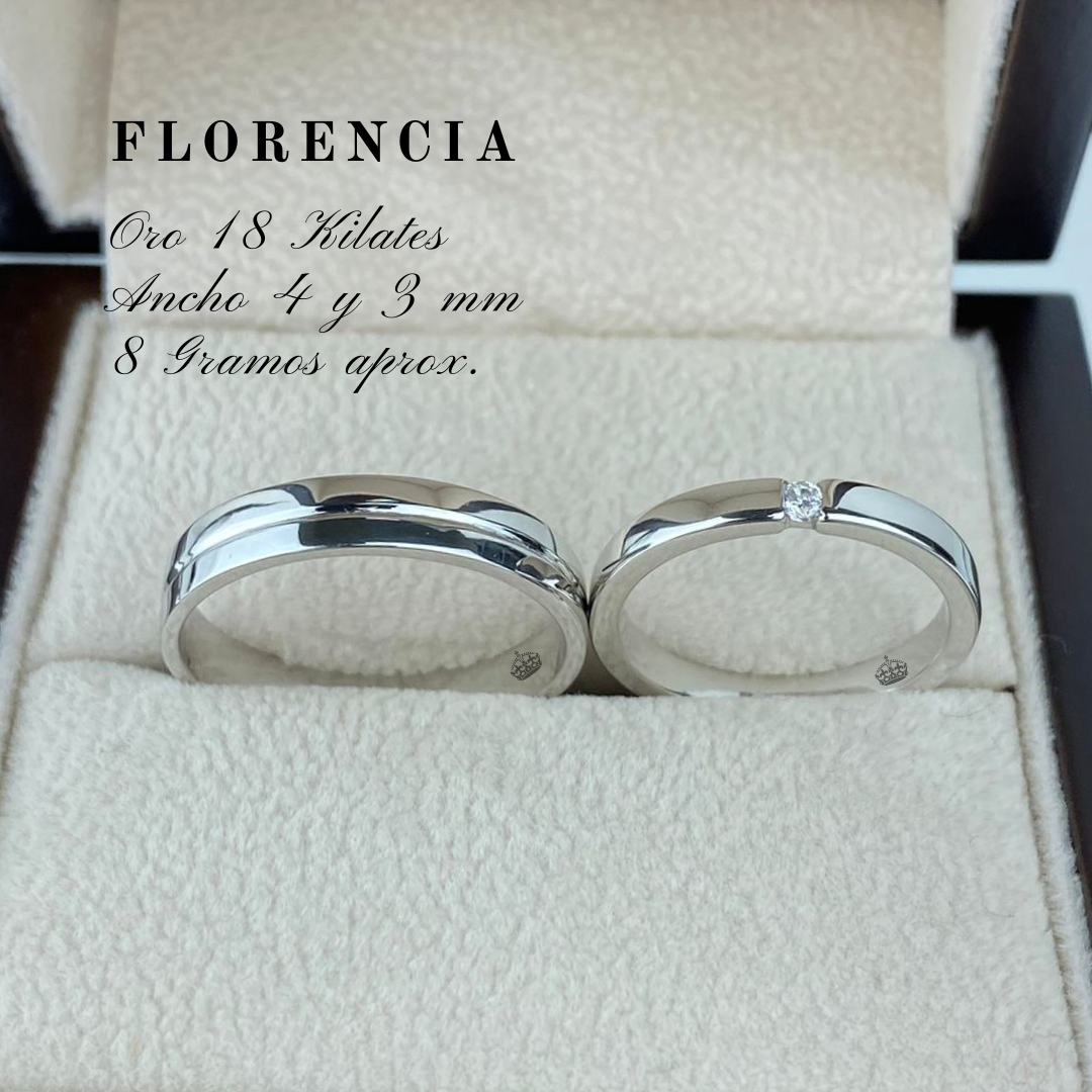 Anillo de matrimonio "Florencia"