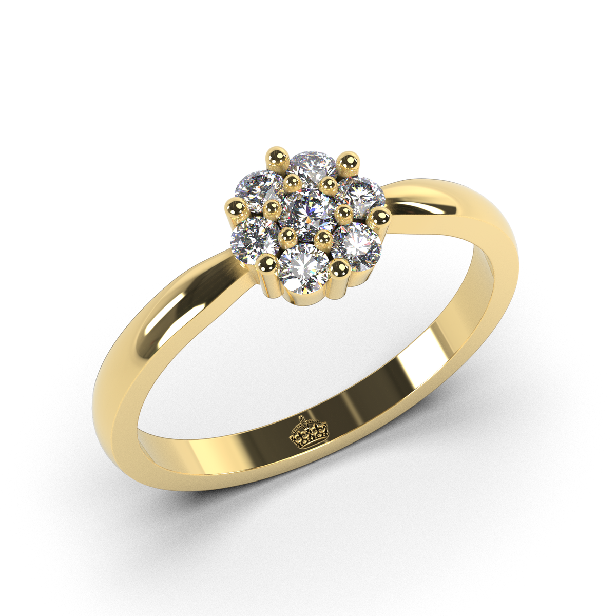 Anillo de compromiso "Flower shine"