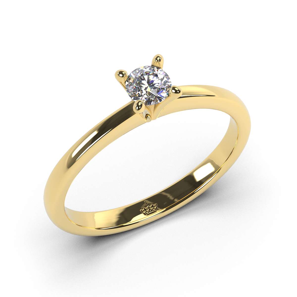 Anillo de compromiso "Solitario 4 grifas"