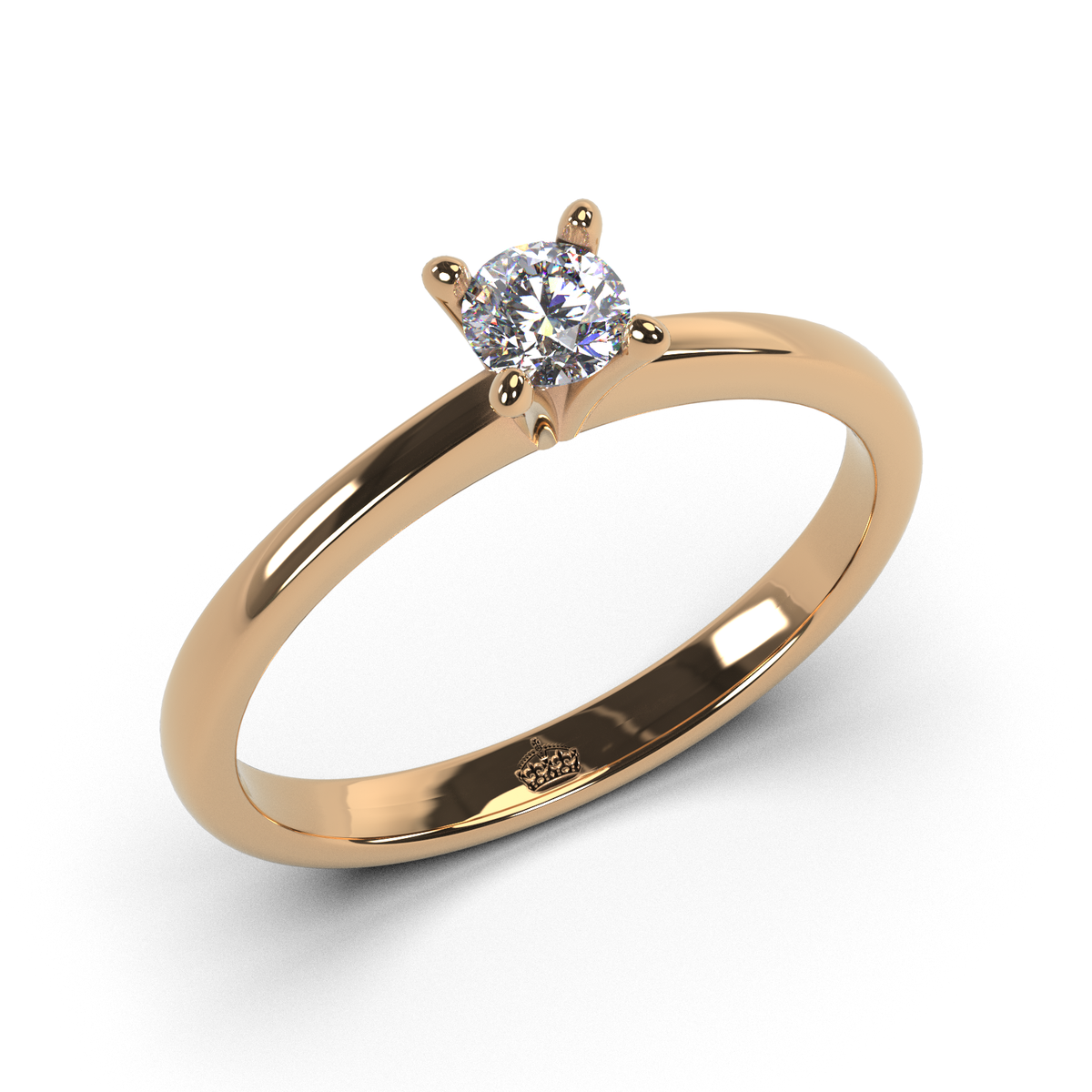 Anillo de compromiso "Solitario 4 grifas"