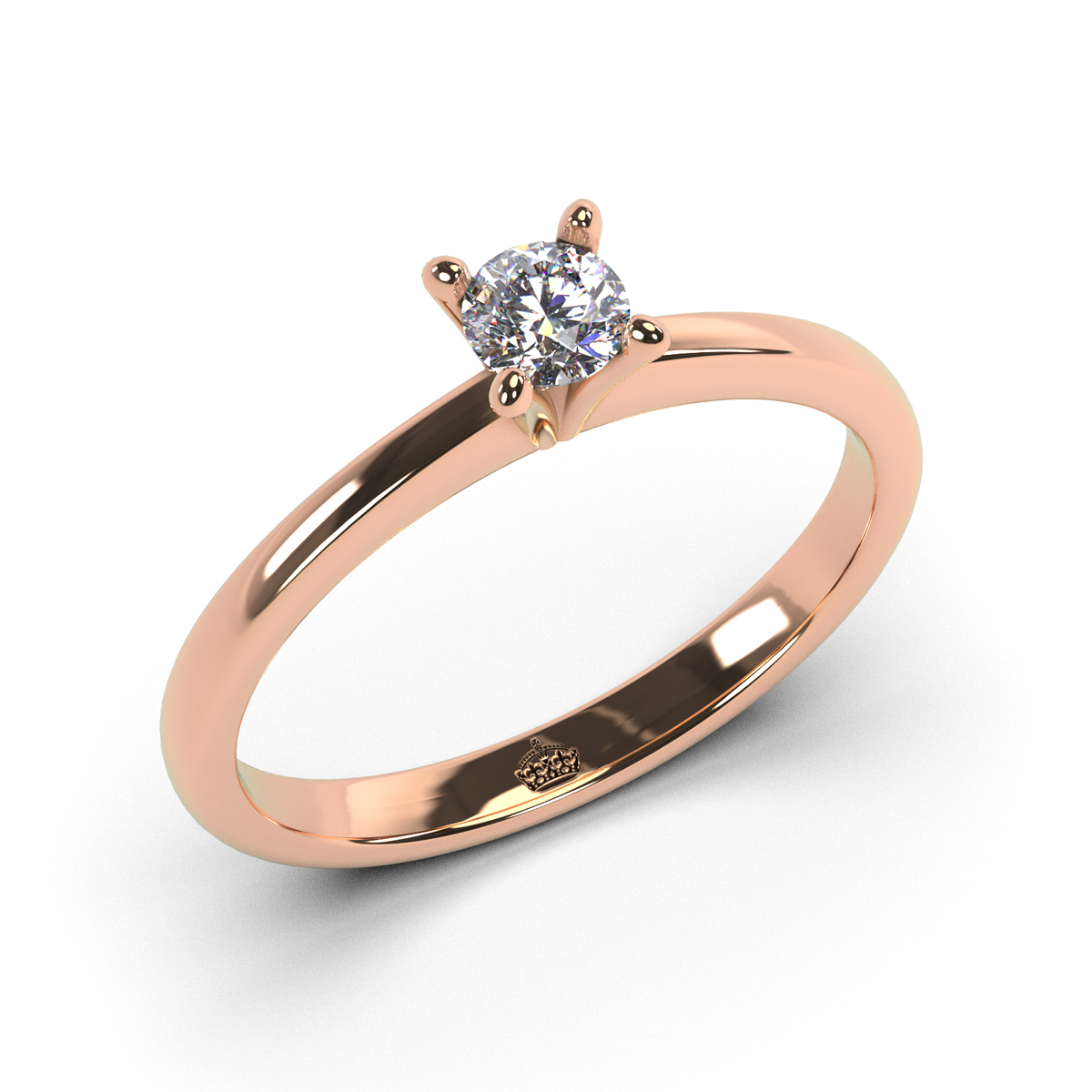 Anillo de compromiso "Solitario 4 grifas"