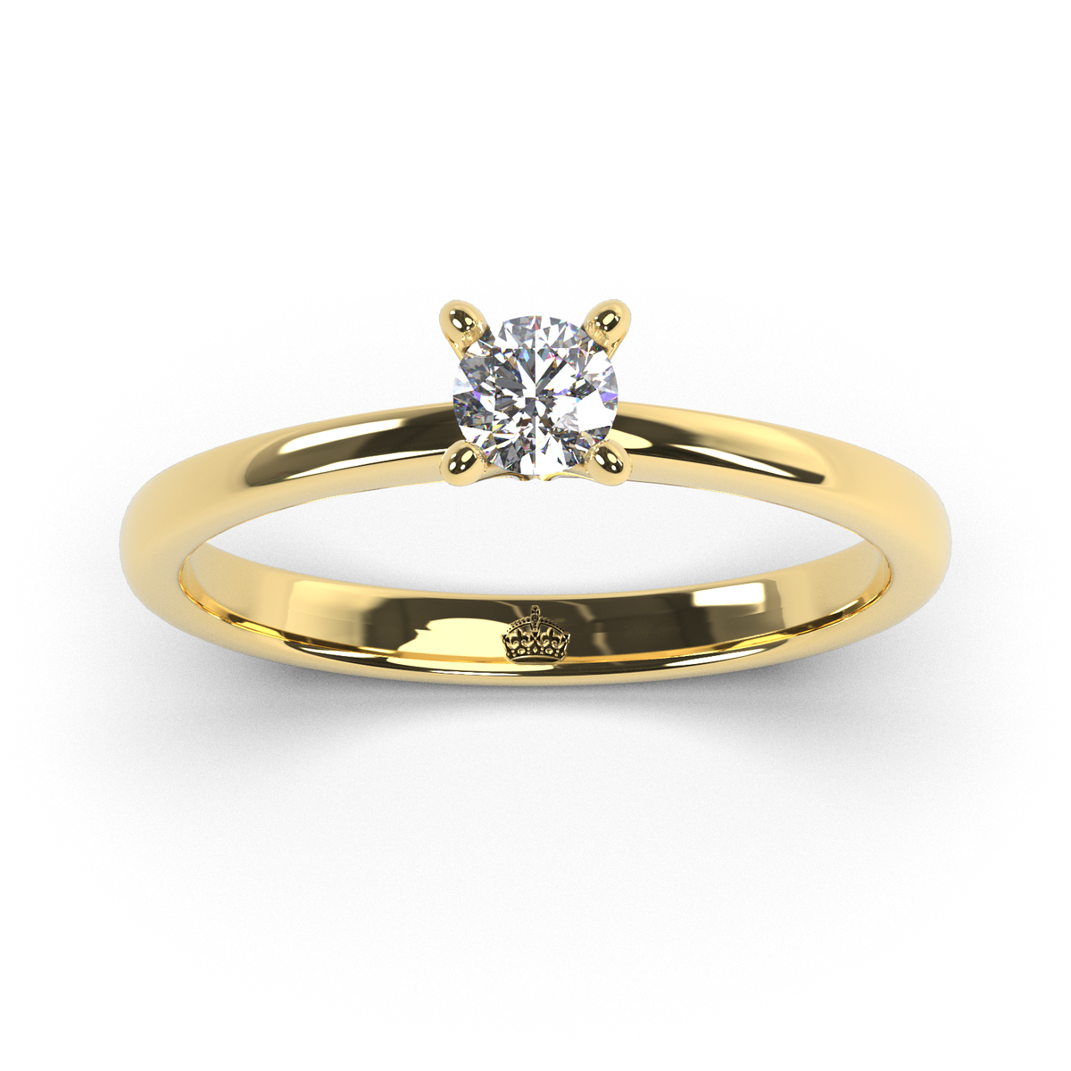 Anillo de compromiso "Solitario 4 grifas"