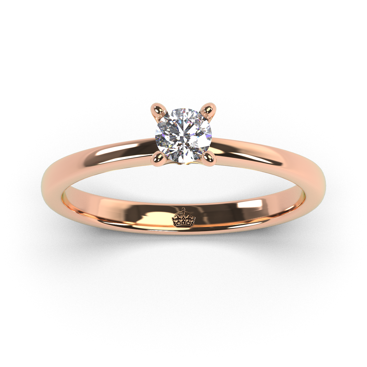 Anillo de compromiso "Solitario 4 grifas"