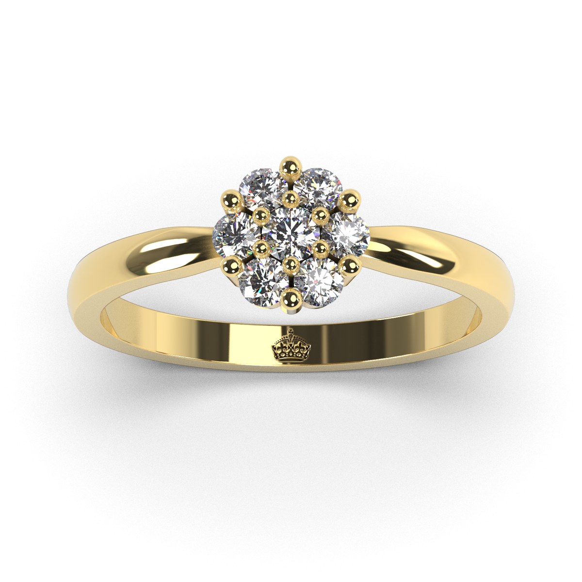 Anillo de compromiso "Flower shine"