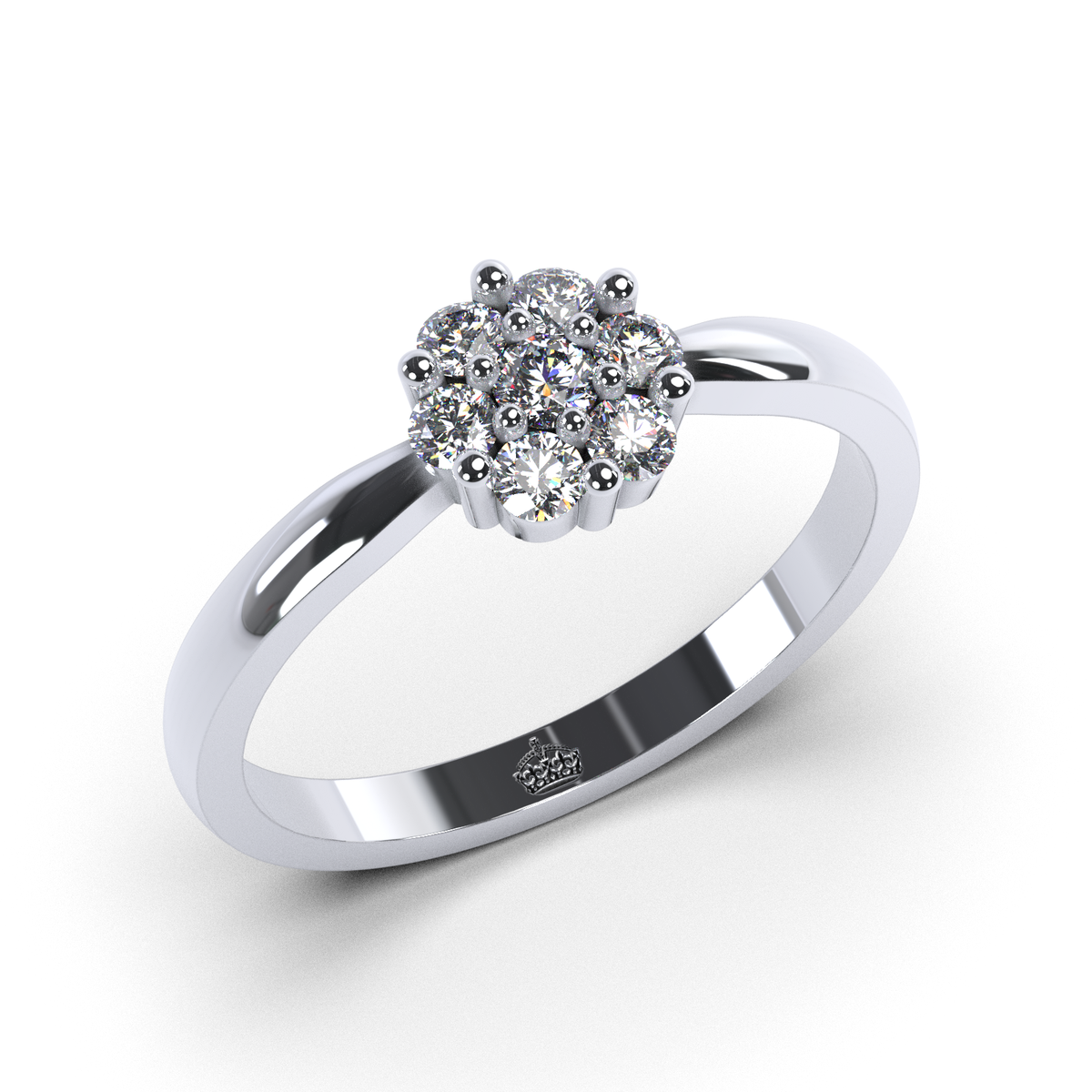 Anillo de compromiso "Flower shine"