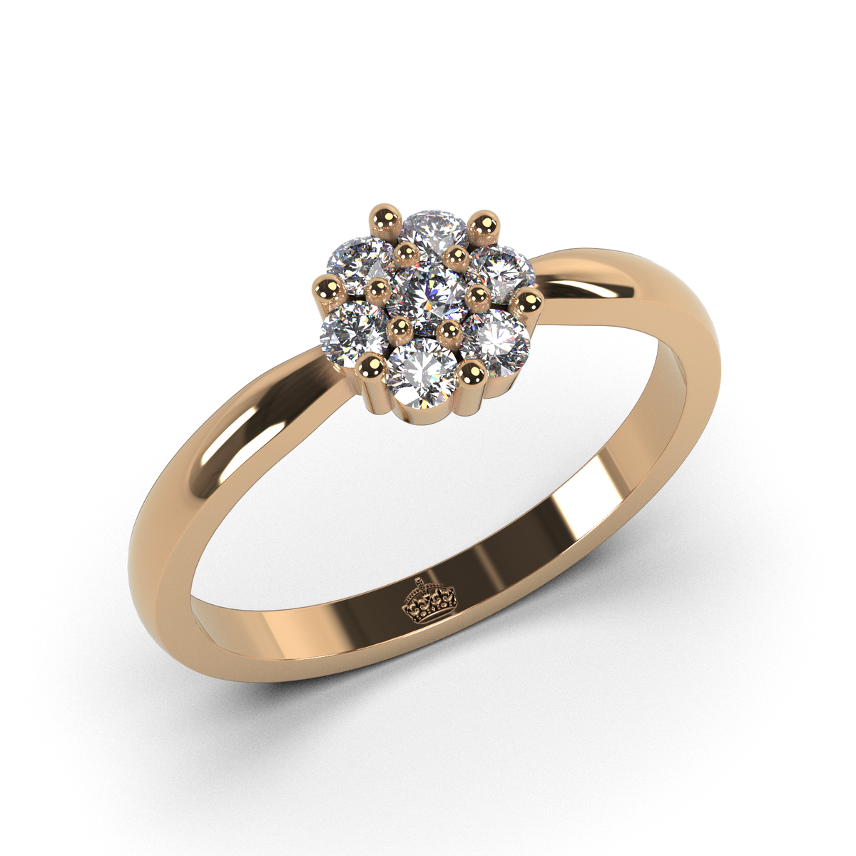 Anillo de compromiso "Flower shine"