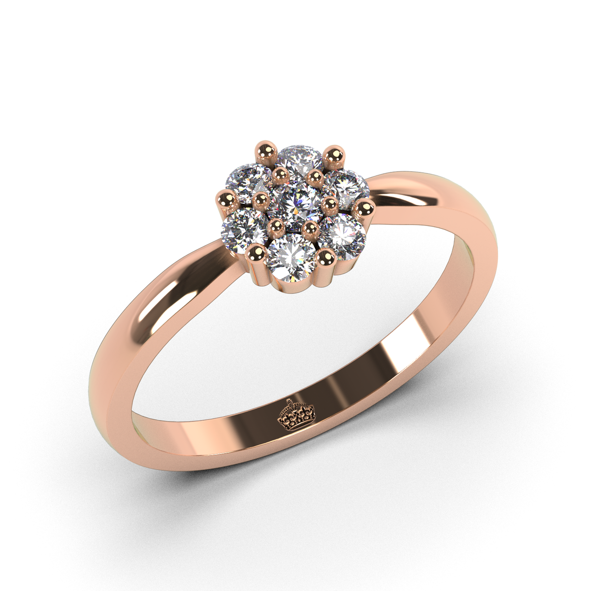 Anillo de compromiso "Flower shine"
