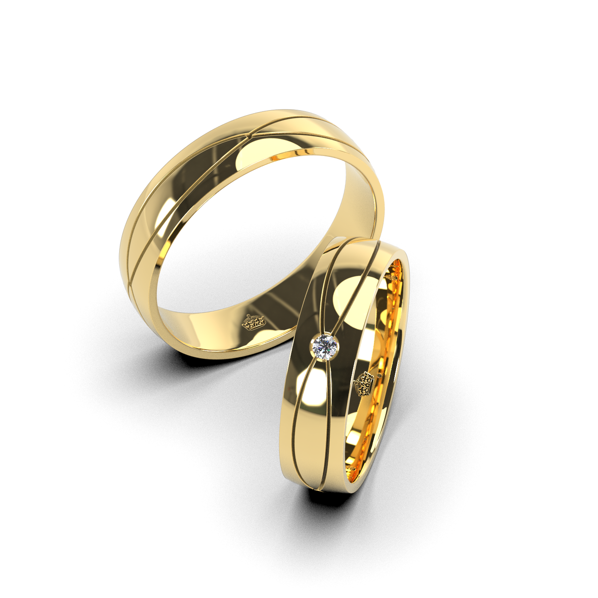 Anillo de matrimonio "Praga 10 Gramos"