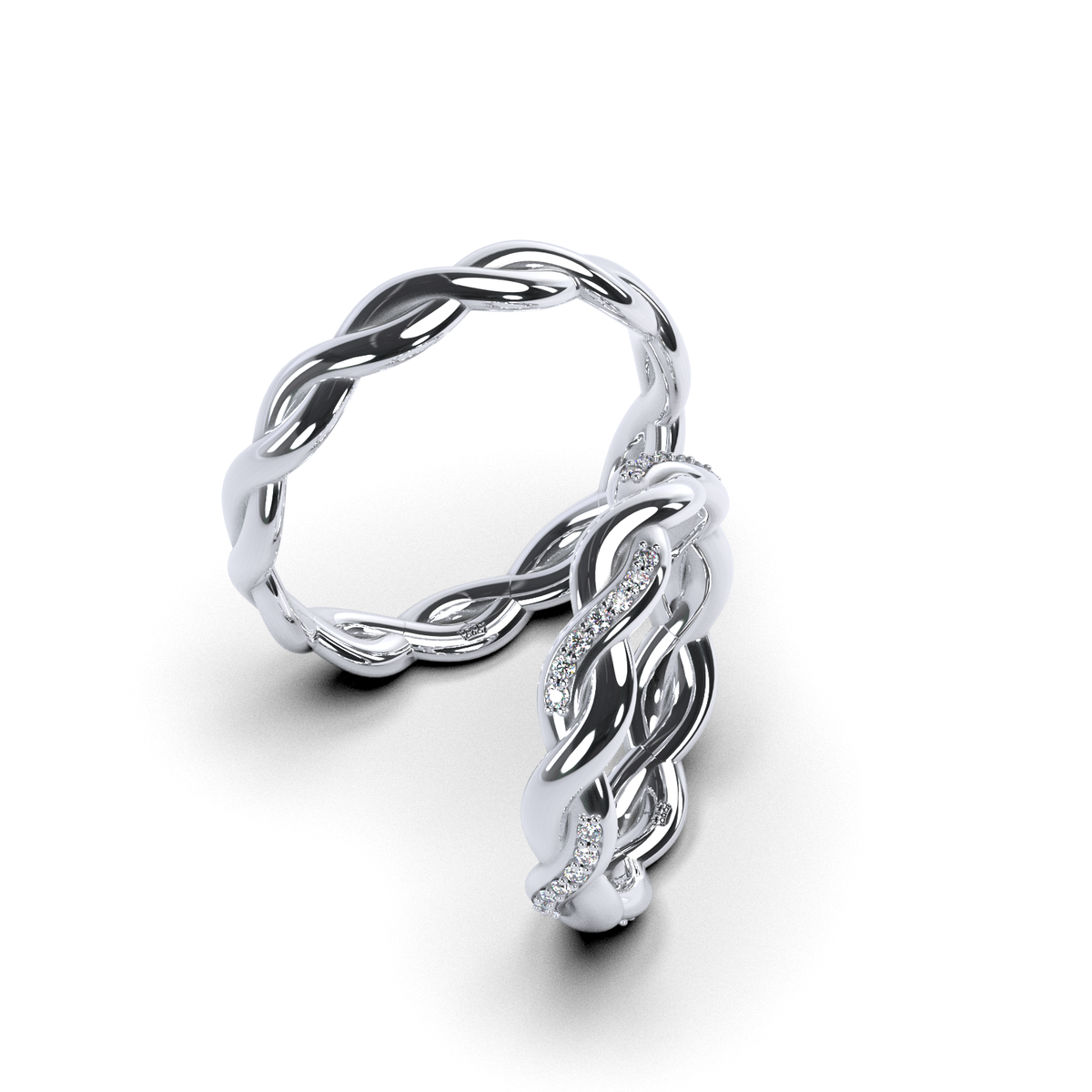 Anillo de matrimonio "Trenzas Irlandesas"